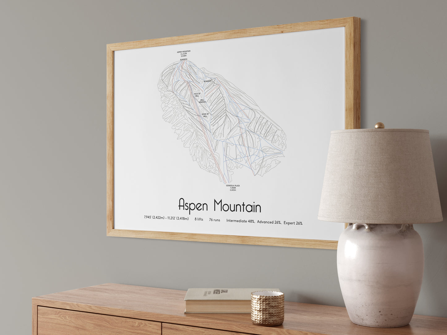 aspen mountain artwork angled