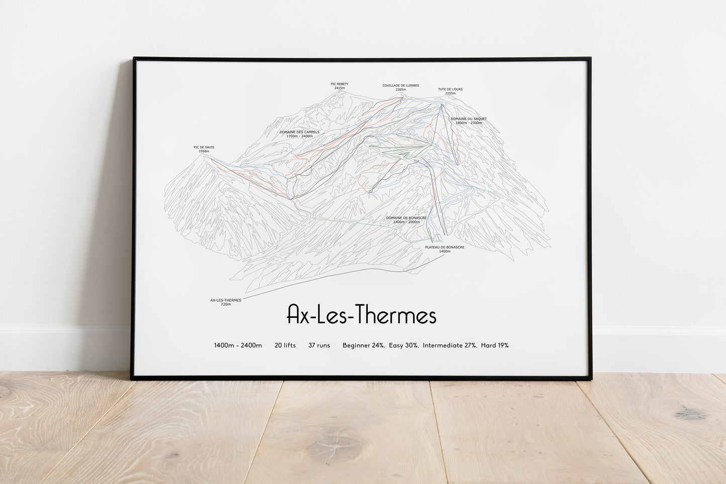 ax-les-thermes ax les thermes mountain artwork black frame