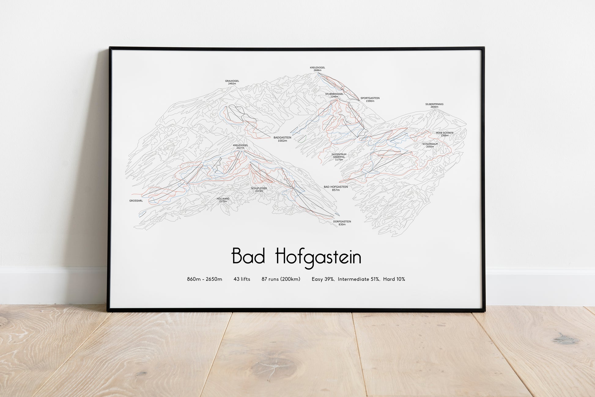 Bad Hofgastein mountain artwork single