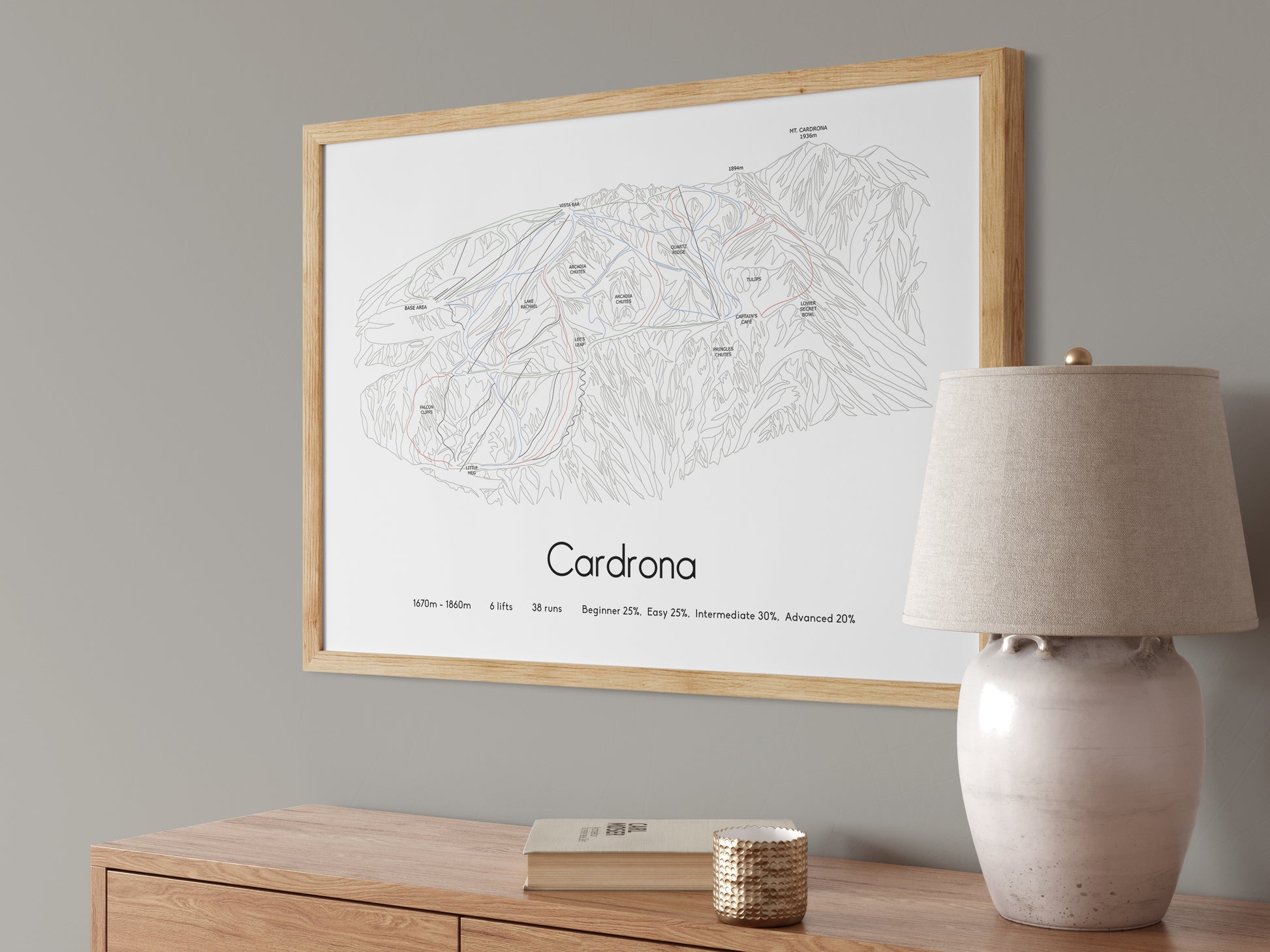 cardrona mountain artwork angled