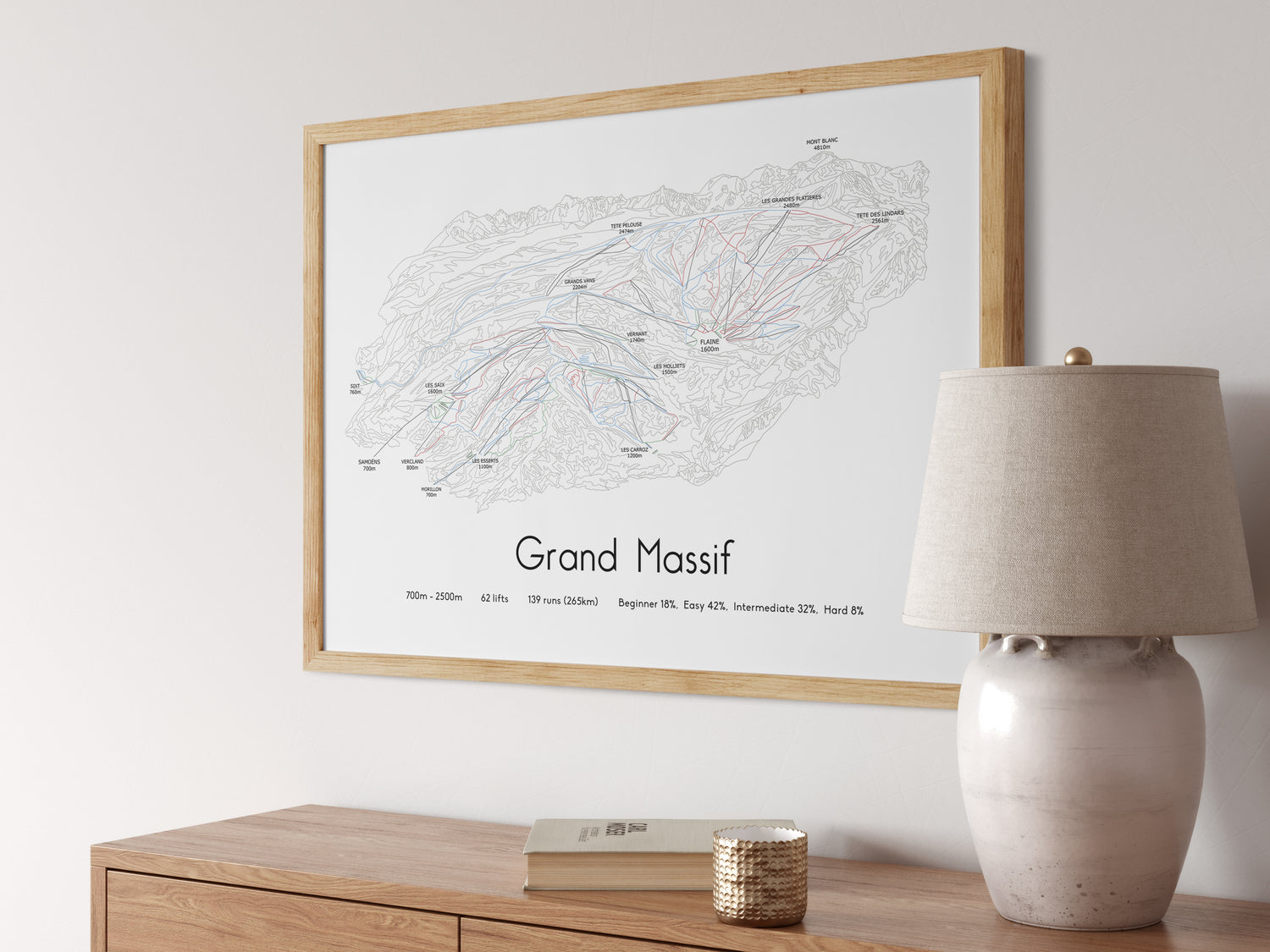 grand massif ski poster print