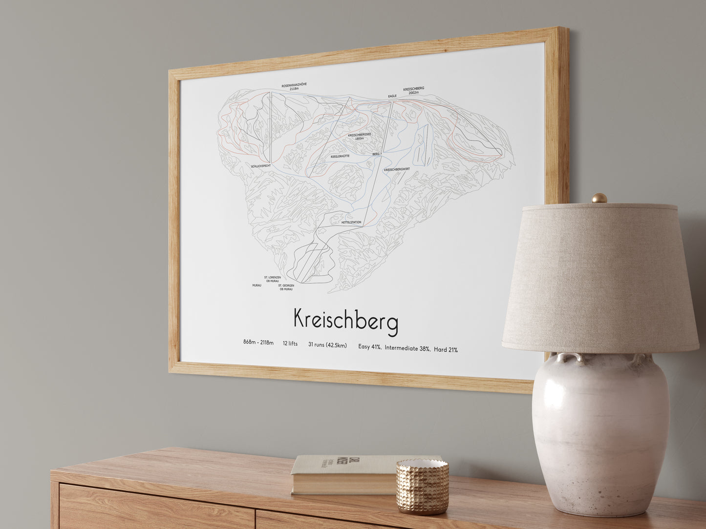 Kreischberg mountain artwork angled