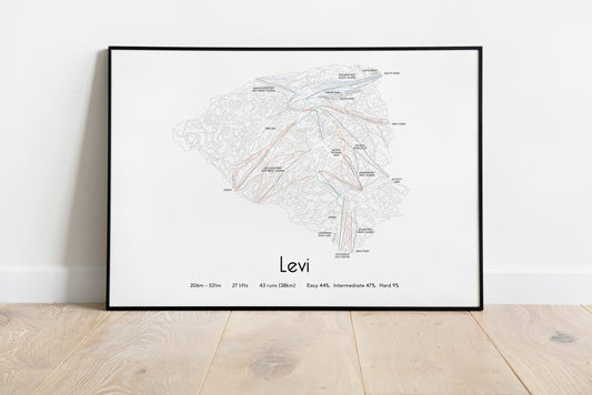 levi finland mountain artwork black